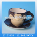 Lastest taza de cerámica de diseño con platillo para el año del mono
